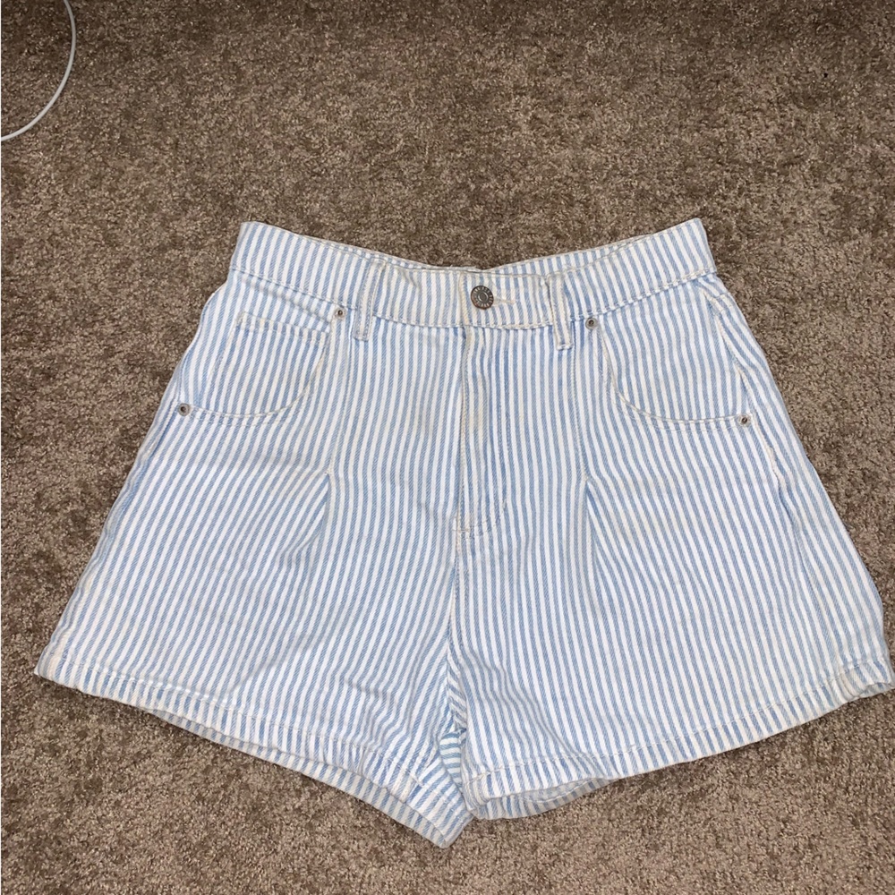Urban Outfitters BDG Blue Stripped Jean Shorts